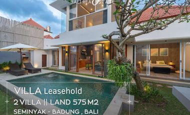 Leasehold 16 years , 2 buildings villa with 6 bedrooms in Seminyak Bali
