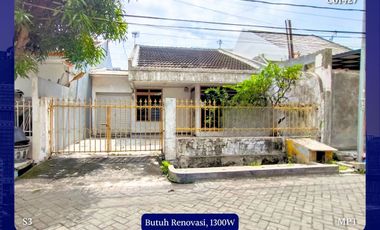 Rumah Kutisari Indah Barat Butuh Renovasi dkt Siwalankerto Tenggilis Jemursari Rungkut Industri