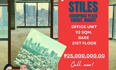 Grade A, LEED Certified Office Condominium Unit For Sale at The Stiles Enterprise Plaza Circuit Makati
