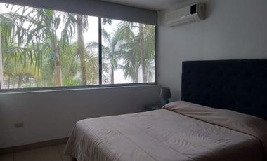 Samborondon, Renta Lindo Departamento 2 Dorm Amoblado Vista a La Ciudad