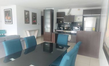 Samborondon, Renta Lindo Departamento 2 Dorm Amoblado Vista a La Ciudad