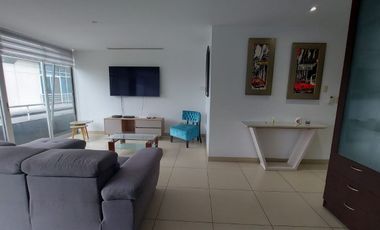 Samborondon, Renta Lindo Departamento 2 Dorm Amoblado Vista a La Ciudad