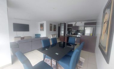 Samborondon, Renta Lindo Departamento 2 Dorm Amoblado Vista a La Ciudad