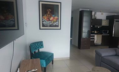 Samborondon, Renta Lindo Departamento 2 Dorm Amoblado Vista a La Ciudad