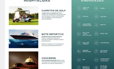MALIA GOLF AND YACHT MARINA MAZATLAN DEPARTAMENTOS EN VENTA