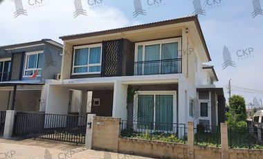 Semi-detached house for sale, Golden Neo Bangna-King Kaew, size 40.10 sq m, new semi-detached house, corner house, empty house, ready to move in, near the airport.