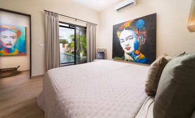 Auténtica villa moderna en Tulum, 4 habitaciones 3 baños y medio