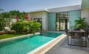 Auténtica villa moderna en Tulum, 4 habitaciones 3 baños y medio