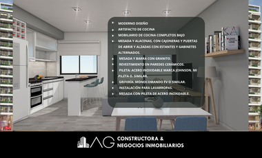 Monoambiente 35 m² con Cochera. Financiación Única, Hipólito Yrigoyen 6200