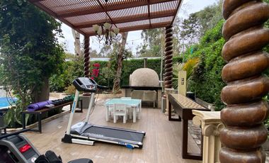 EXCLUSIVA CASA DE CAMPO CON PISCINA Y GRAN ÁREA SOCIAL EN FUNDO PASO CHICO, LURÍN