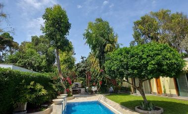 EXCLUSIVA CASA DE CAMPO CON PISCINA Y GRAN ÁREA SOCIAL EN FUNDO PASO CHICO, LURÍN