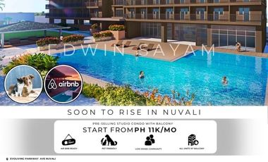 Pre Selling Mid Rise Studio Condo with Balcony in Sta Rosa Laguna