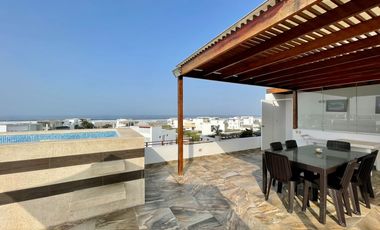 Exclusivo Departamento Dúplex en Condominio con Vista Al Mar y Piscina Privada