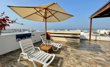 Exclusivo Departamento Dúplex en Condominio con Vista Al Mar y Piscina Privada