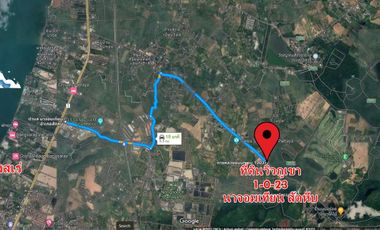 Land for sale, rent, mountain view, in front of Khao Chi Chan Road,