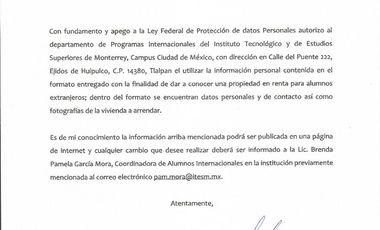 LOFT AMUEBLADO EN RENTA PARA 1 MUJER PROFESIONISTA/ESTUDIANTE TLALPAN CDMX