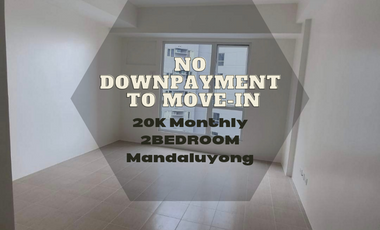 RUSH 20K Monthly Condo 2BR 50sqm 0 DP in Mandaluyong Pioneer Woodlands BONI