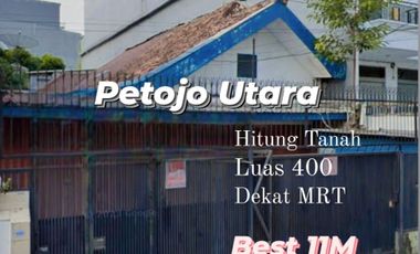 Rumah Luas 400 Hitung Tanah Petojo Cideng dekat MRT