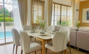House for sale, Pool Villa, Japanese style, one story house Location San Sai, Chiang Mai, Third ring.