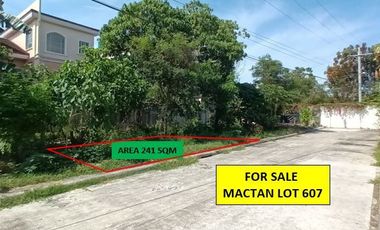 For sale 241 sqm Mactan Lot 607 in San Fermin Place Maribago Lapu Lapu 300 meters to the Beach