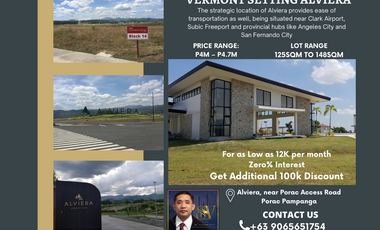 Residential Lot for Sale in Alviera Pampanga Vermont Settings near Clark and Subic
