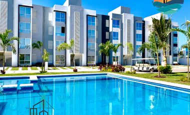 DEPARTAMENTO DE DOS RECAMARAS CON ALBERCA EN CONDOMINIO ZONA DIAMANTE