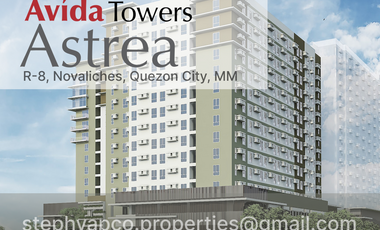 [QC] 1BR(42.5sqm)Avida Astrea R-8, Novaliches, Quezon City, Metro Manila [for sale]