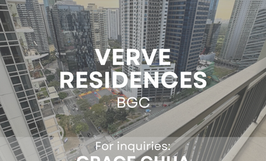 Brand-new 1 Bedroom Unit for Sale in Verve Residences, BGC