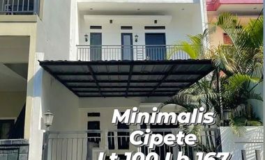 Rumah Baru Luas 100 Minimalis Cipete