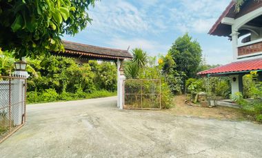 THAI STYLE HOUSE FOR RENT/SALE WITH LARGE LAND, SARAPHI CHIANG MAI