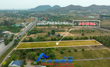 Land For Sale At Pranburi, Wangpong, On The Petkasem Road, Land Area 5 Rai 46 Sqwah (8148 Sq.M)