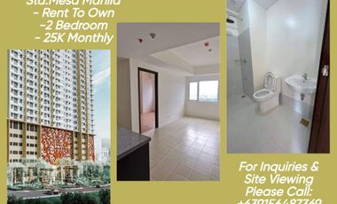 2 Bedroom Condo as low as 26K Monthly No Down Payment Rent To Own in San Juan Manila