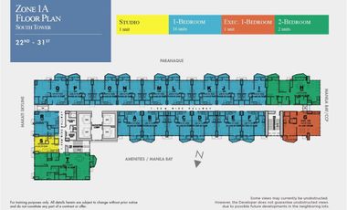 Lowest 1 Bedroom Condo For Sale in Roxas BLvd at Radiance Manila Bay - Southat P34,038 in 48 Months
