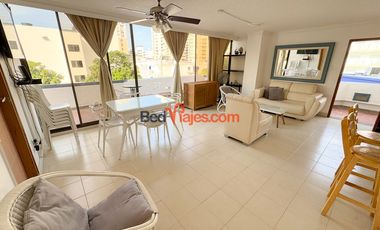 Aptos por dias de 2 habitaciones en el Rodadero con piscina