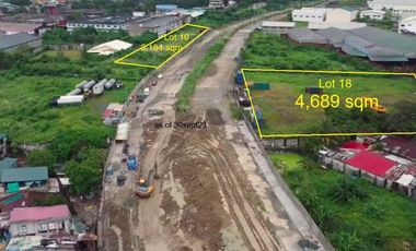 Industrial Commercial Lots in Mindanao Avenue Extension Caybiga Caloocan near NLEX
