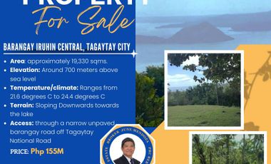 FOR SALE 19,330 SCENIC VIEW LOT BRGY IRUHIN TAGAYTAY CITY