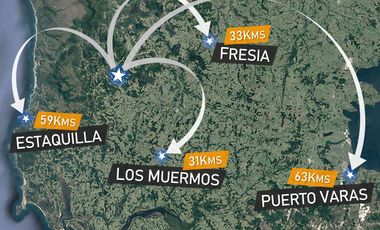 Parcelas en venta en Los Muermos, Proyecto Bosques De Rio Blanco - Región de Los Lagos