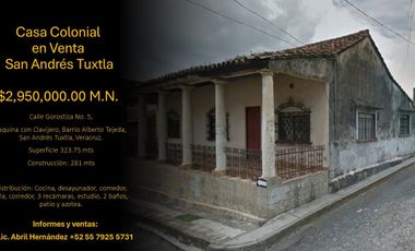 Casa en venta San Andres Tuxtla Veracruz