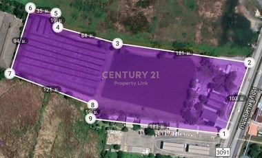 Urgent sale, purple area, good location on Setthakit Road, width 100 meters/34-La-66036