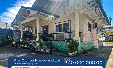 Pre-Owned 2BR Two Bedroom House and Lot for Sale in AFPOVAI, Taguig City, Metro Manila