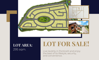 295 sqm Lot for Sale in Ponticelli within Villar city