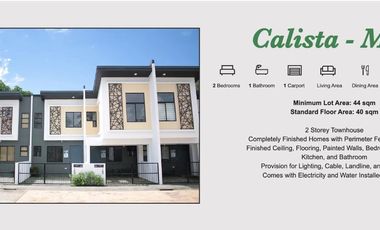 2BR COMPLETE TOWNHOUSE FOR SALE CALISTA MODEL | 3BR SINGLE ATTACHED HOUSE FOR SALE UNNA MODEL | PHIRST PARK HOMES TANZA CAVITE