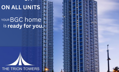 10% off on all RFO units | The Trion Tower Towers in BGC