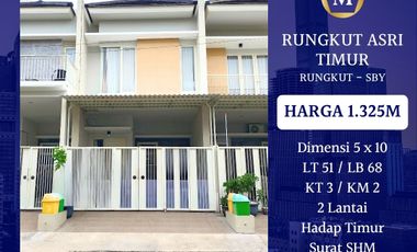 Rumah Rungkut Asri Surabaya Timur dekat Tenggilis Nginden Nirwana Kutisari Semi Furnish