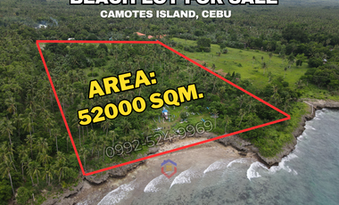 Beach Lot For Sale in Camotes Island, Cebu, Philippines- 5 Hectares