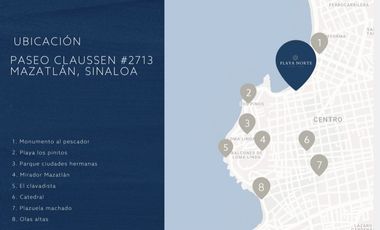 DEPARTAMENTOS EN VENTA SOBRE EL MALECON DE MAZATLAN SINALOA