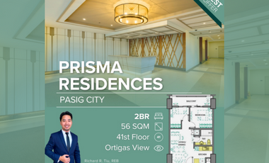 Prisma Residences 2BR Two Bedroom with Parking Near BGC and Ortigas FOR SALE C099
