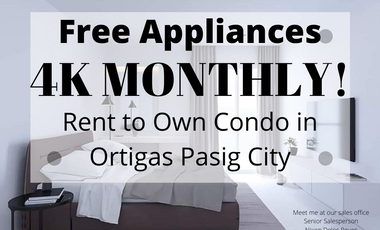 4K Monthly Rent to Own Condo in Empire East Highland City Pasig