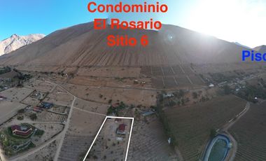 VENDE lote 6 Condominio El Rosario, Pisco Elqui
