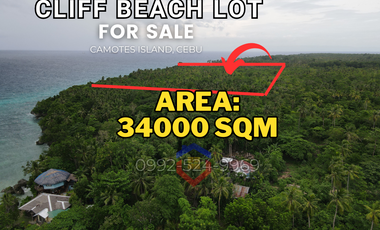Beach Cliff Lot for Sale Near Santiago Beach - Camotes Island, Cebu, Philippines